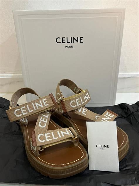 celine strappy sandals red|real real celine sandals.